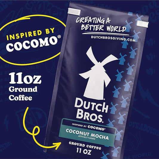 Dutch Bros® Coconut Mocha Ground Flavored Coffee Inspired by Cocomo®, Bagged 11oz