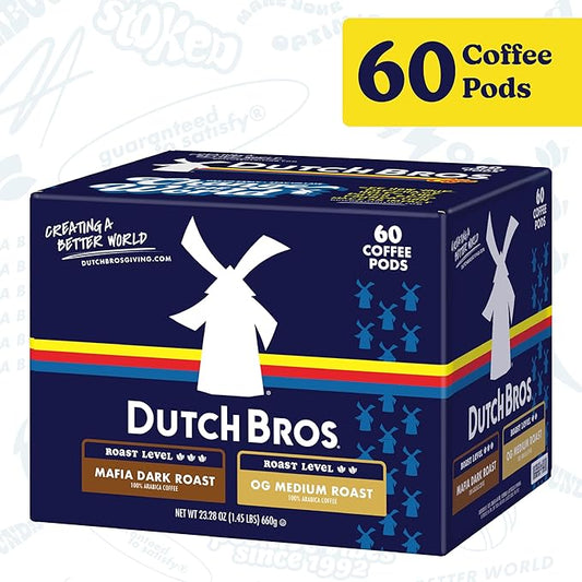 Dutch Bros® Unflavored Coffee Variety Pack, 60 Count, Single Serve Coffee Pods for Keurig K-Cup Brewers