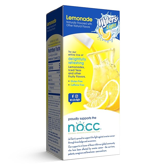 Wyler's Light Pitcher Packs, Water Drink Mix, Lemonade,6 Pitcher Packets
