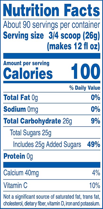 Kool-Aid Tropical Punch Flavored Caffeine Free Powdered Drink Mix (82.5 oz Canisters, Pack of 2)