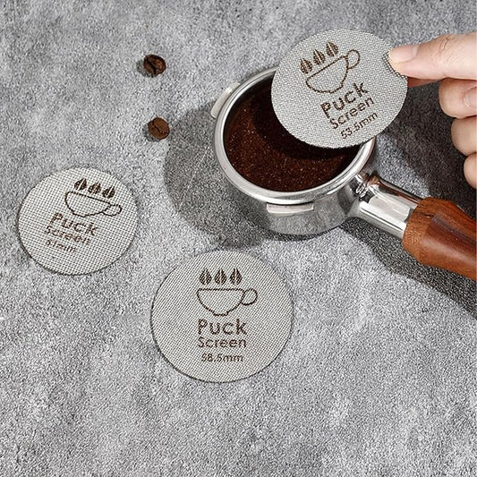 51mm Puck Screen- 2 PCS Coffee Puck Screen for 51mm Portafilter, Stainless Steel Espresso Puck Screen 1.7mm Thickness 150μm, Reusable Portafilter Puck Screen Barista Accessories