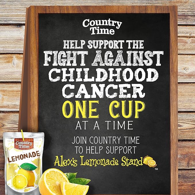 Country Time Lemonade Flavored Drink Pouches, 40 ct Pack (2 Boxes of 10)