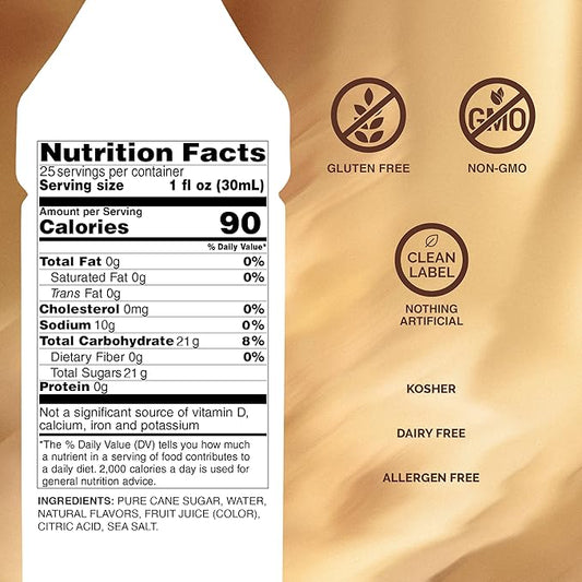 Monin - Hazelnut Syrup, Nutty Taste of Caramelized Hazelnut, Natural Flavors, Great for Mochas, Lattes, Smoothies, Shakes, and Cocktails, Non-GMO, Gluten-Free (750 ml)