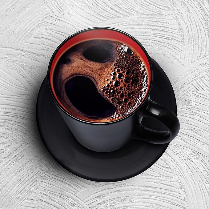 Custom Ceramic Coffee Latte Mugs 12 oz. Set of 100, Personalized Bulk Pack - Perfect for Coffee, Tea, Espresso, Hot Cocoa, Other Beverages - Red