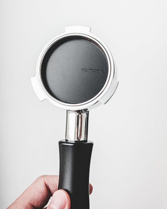 Normcore 51mm Ultra-Slim 0.2 mm Puck Screen - Lower Shower Screen - Metal Coffee Reusable Filter for 51mm Portafilter - 200-micron Laser etched - 316 Stainless Steel with Titanium PVD Coating