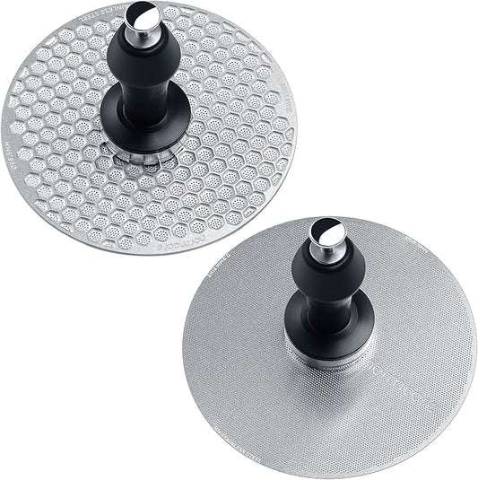 Normcore 58.5mm Magnetic Puck Screen Kit - 0.2mm Ultra-Thin, 0.8mm Standard Espresso Filter Screens with Magnetic Pin and Stand - 304 Stainless Steel Reusable Metal Coffee Filter