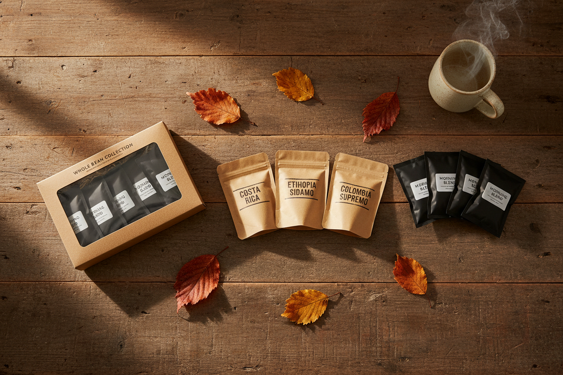 Best coffee gift sets and samplers for fall 2026 — whole bean variety packs and pre-measured frac packs