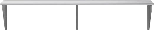 Premium Stainless Steel Tubular Wall Shelf – 72" L x 18" D | NSF Certified | Extra-Large Appliance & Equipment Shelf for Kitchen, Restaurant, Garage, Utility Room