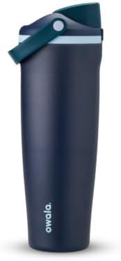 Owala FreeSip Stainless Steel Tumbler, Sea Captain Navy, 30 oz Travel Mug with Sway Grip