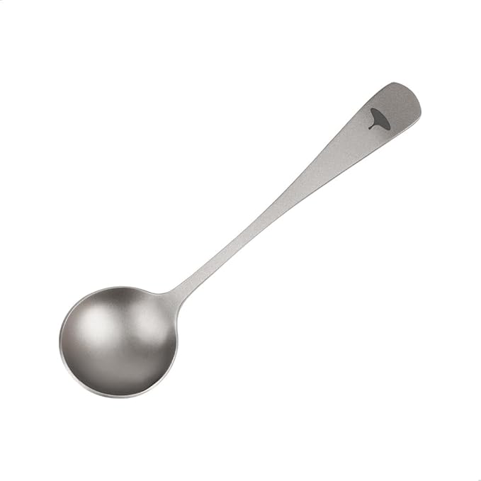 watchget Professional Coffee Cupping Spoon - 6.18 Inch Titanium Round Measuring Spoon for Espresso, Specialty Coffee, Baristas