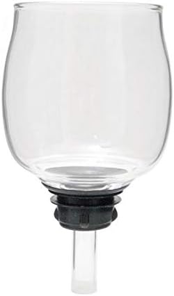 Yama SY5-5 Cup 20 Oz Siphon Coffee Maker Replacement Top Beaker - Borosilicate Glass, Heat-Resistant, Dishwasher Safe