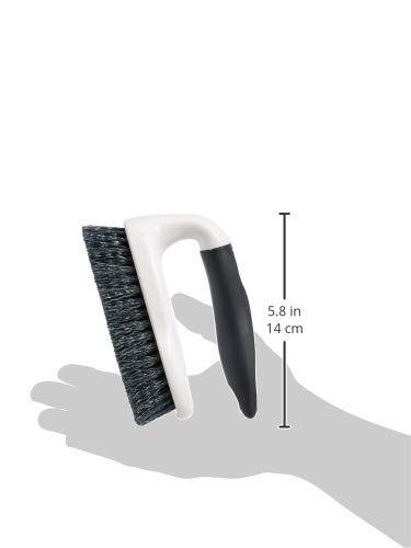 Amazon Basics All Purpose Rectangular Scrub Brush, 2-pack, White & Black