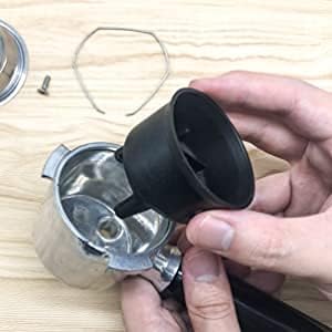 NEOUZA 51mm Stainless Steel Filter Basket 1/2/4 Cup for Espresso Bottomless Portafilter,compatible with Delonghi,Yabano,Breville 51mm Coffee Machine.Gift: Blind Filter and Scoop Clip