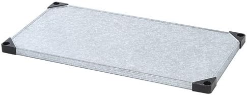 Omega Products Corporation 14" Deep x 60" Wide x 7" High Fixed Solid Galvanized Wall Mount Shelving Kit