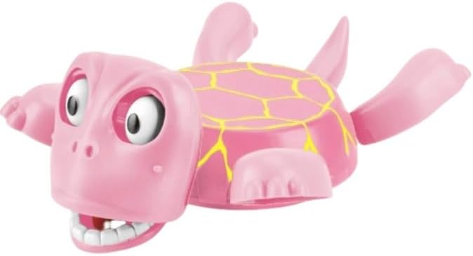 3D Pop-Up Eye Turtle Coasters - Surprise Stress-Relief Drink Coasters Set, Funny Desk Toys & Housewarming Gifts for Adults (Pink - Stripe, Silent Version)