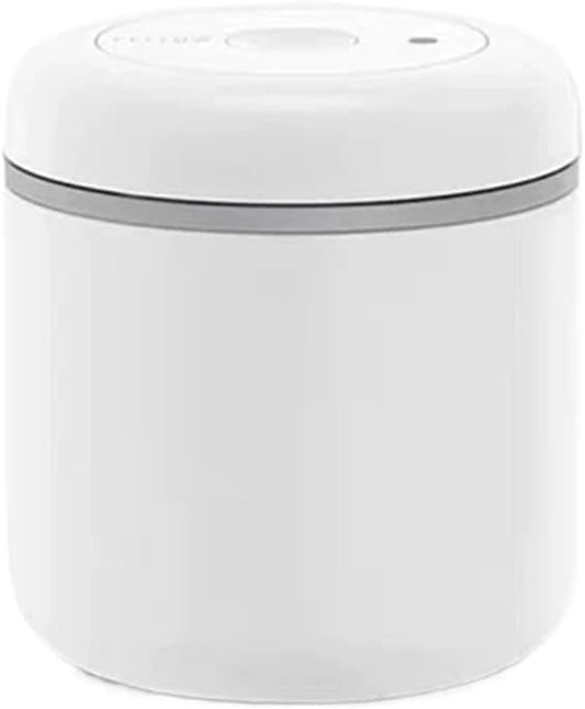 Fellow Atmos Vacuum Sealed Airtight Coffee/Tea Canister Set - 0.4L/0.7L/1.2L Coffee Bean Storage Jar/Tank for Home & Kitchen(White 0.7L)