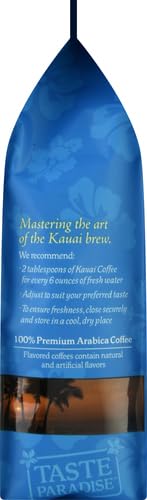 Kauai Coffee Ground Coffee – Smooth, Rich, Medium Roast – Slightly Sweet Nutty Flavor | Arabica, 10% Hawaiian with No Bitterness | Vanilla Macadamia Nut (Pack of 4)