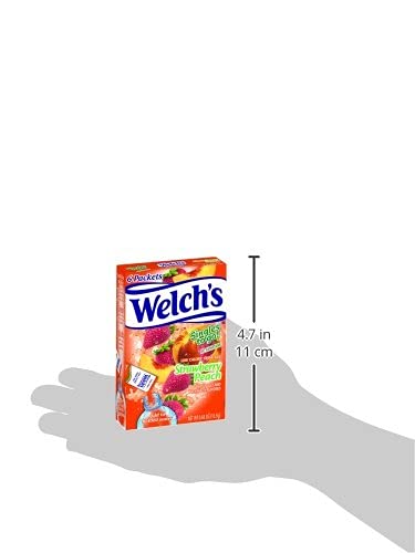 Welch's Strawberry Peach Singles To Go Drink Mix, 0.48 OZ (Pack of 16)