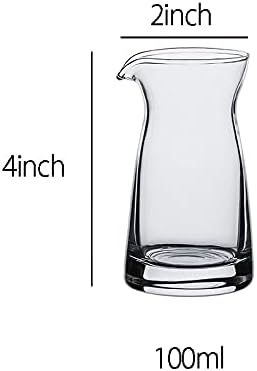 2pcs Glass Creamer Pitcher Sauce Serving Pitcher Milk Creamer Jug,100ml