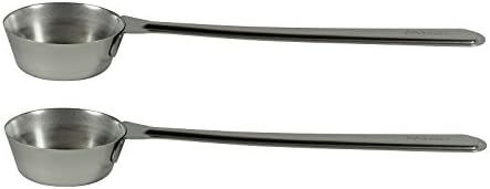Mian Stainless Steel Commercial Long Handle Espresso Coffee Scoop 2 pack