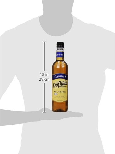 DaVinci Gourmet Sugar Free Caramel Syrup | 25.4 Ounce | Pack of 9
