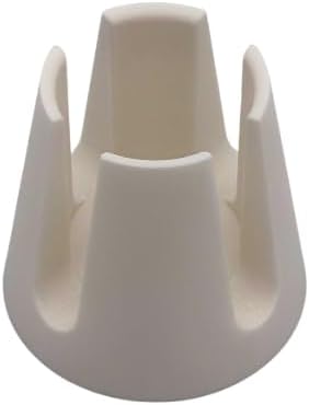 Stovetop Espresso Maker Funnel Stand - Greca Coffee Dosing Holder, Fits 3-Cup & 6-Cup Filter Baskets, Handmade (Matte White)