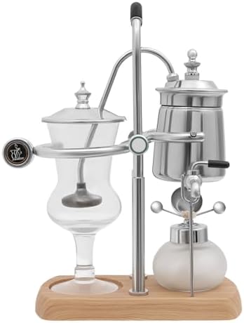 Royal Belgian Syphon Coffee Maker - Elegant Retro Design Vacuum Brewer, Premium Copper, Luxury Vintage Coffee Maker for Perfect Balance Brewing