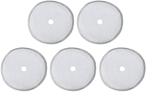 5Pcs Silver Universal French Press Filter Screen 3.6" 304 Stainless Steel French Press Filter Replacement Useful and Professional Coffee Filters