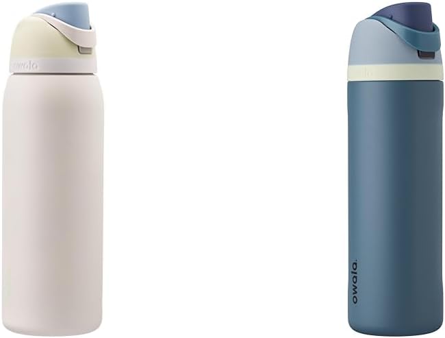Owala FreeSip Insulated Stainless Steel Water Bottles with Straw, 40oz and 24oz
