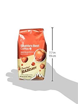 Seattle's Best Coffee Toasted Hazelnut Flavored Medium Roast Ground Coffee | 11 Ounce Bags (Pack of 6)