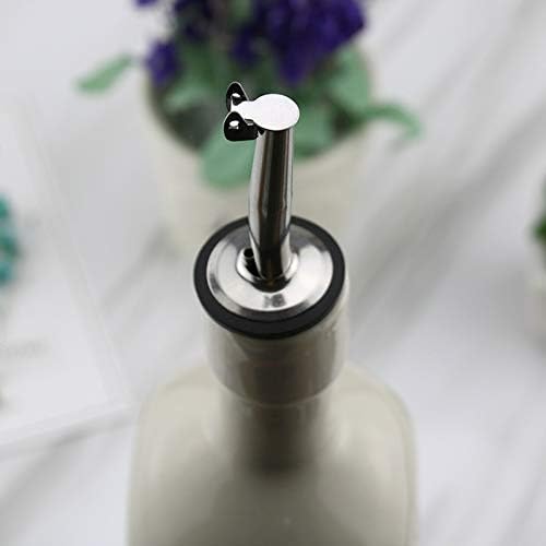 Pafusen 6 Pack Oil Spout with Flip Top, Olive Oil Dispenser Spout,Liquor Bottle Pourer Spouts for About 3/4" Bottle Mouth