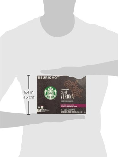 Starbucks K-Cup Coffee Pods—Dark Roast Coffee—Caffè Verona for Keurig Brewers—100% Arabica—4 boxes (96 pods total)