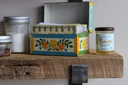 Urban Legacy Accent Shelves | Reclaimed Barn Plank | Set of 2 with Full Brackets (Natural 24" x 7" x 2")
