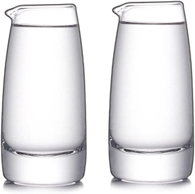 2pcs Small Pitchers Glass Creamer Sauce Serving Pitchers Milk Jugs Creamer Jugs,3oz,150ml