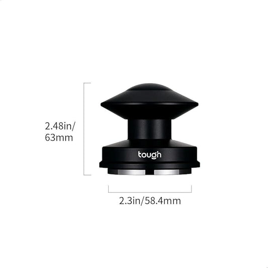 Espresso Tamper 58.5mm,Calibrated Spring Loaded Coffee Tamper Tool with Flat Base & UFO Design, Fits 58mm Portafilters, Coffee Accessories, Matte Black