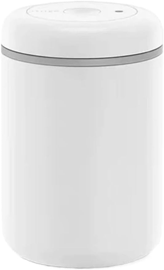 Fellow Atmos Vacuum Sealed Airtight Coffee/Tea Canister Set - 0.4L/0.7L/1.2L Coffee Bean Storage Jar/Tank for Home & Kitchen(White 1.2L)