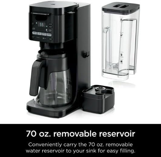 Ninja DualBrew Grounds & Pods Hot & Iced Coffee Maker with Rapid Cold Brew (model CFP 150), 4 Brew Style Choices, Foldable Single Serve Platform, Keep Warm Function, color Black