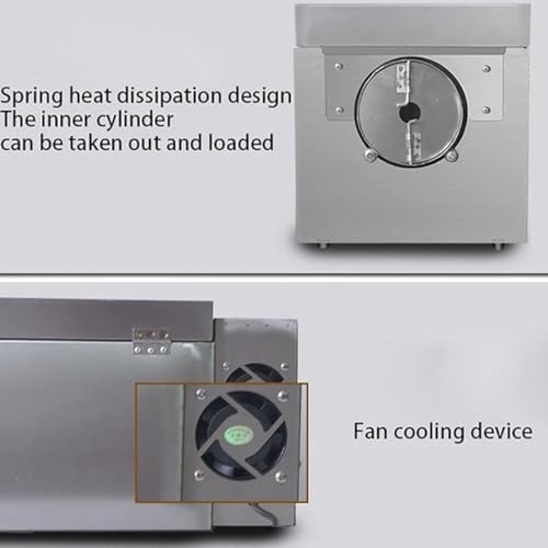 Coffee Roaster Machine, Stainless Steel Electric Roasting Machine with Timer & Thermostat for Nuts & Whole Grains