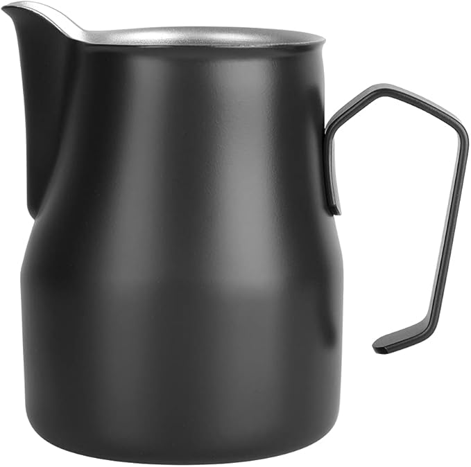Milk Frothing Pitcher, 500ml/17.5oz Stainless Steel Espresso Steaming Pitcher Milk Steamer Cup Coffee Milk Hot Chocolate Cups