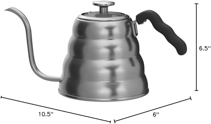 Bean Envy Pour Over Coffee Kettle, Small Gooseneck Kettle with Thermometer and Ergonomic handle, Pour Over Kettle Stainless Steel 40 Oz, Gooseneck Tea Kettle for all occasions.