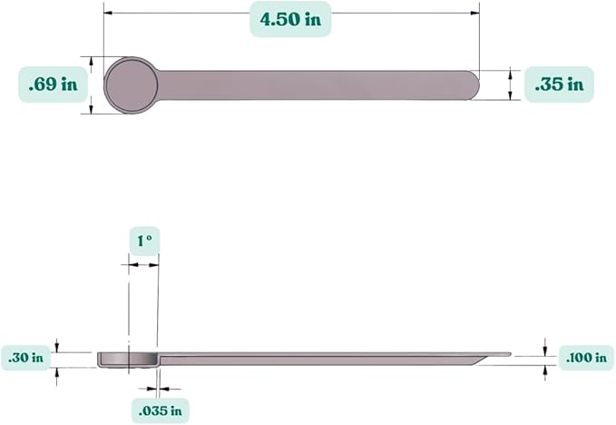 Supplement and Supply 1/4 Tsp (1.25 mL) Long Handle Scoop for Coffee, Protein Powder, Pet Food, Spices, Grains, Dry Goods – Food-Grade BPA-Free Plastic Measuring Spoon (Pack of 1)