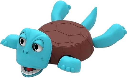 3D Pop-Up Eye Turtle Coasters - Surprise Stress-Relief Drink Coasters Set, Funny Desk Toys & Housewarming Gifts for Adults (Blue, Silent Version)
