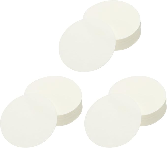 uxcell 300Pcs Coffee Filters,2.01 inch Disposable Round Paper Filter, Suitable with Home Office Use and Drip Coffee Maker, White