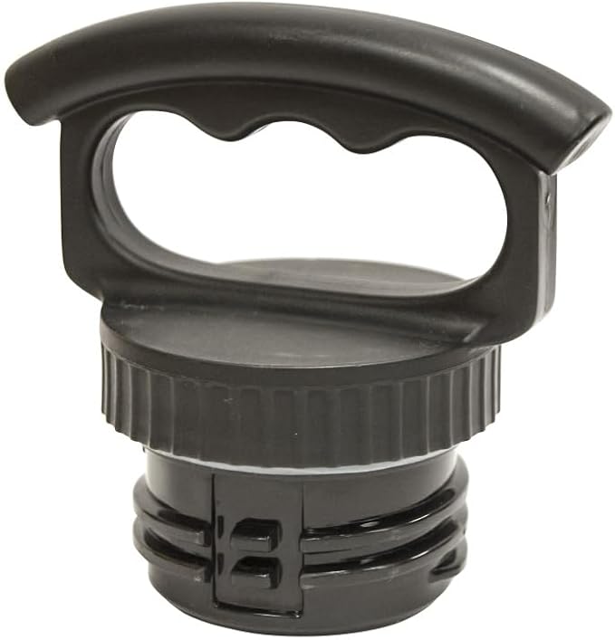 FIFTY/FIFTY Growler, Double Wall Vacuum Insulated Water Bottle, Stainless Steel, 3 Finger Cap w/Standard Top, 64oz/1.9L