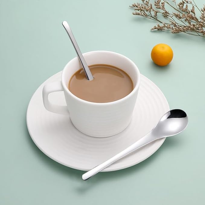 Small Dessert Spoons,Coffee Spoons,Espresso Spoon,Ice Cream Spoons,Stainless Steel spoons,5 Inches,4 Pieces.