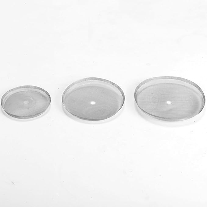 KoiLykke Reusable Stainless Steel Mesh Filter Replacement for French Press - 3 Pack, Compatible with 8-Cup Coffee Press (350/800/1000ML), 7.2CM 8.7CM 10CM