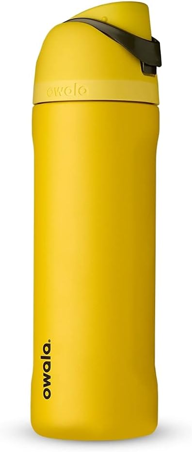 Owala Harry Potter FreeSip Insulated Stainless Steel Water Bottle with Straw for Sports and Travel, BPA-Free, 24-Ounce, Hufflepuff & FreeSip Insulated Stainless Steel Water Bottle, BPA-Free, 24-oz