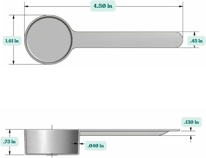 Supplement and Supply 4 Tsp (20 mL) Long Handle Scoop for Coffee, Protein Powder, Pet Food, Spices, Grains, Dry Goods – Food-Grade BPA-Free Plastic Measuring Spoon (Pack of 100)