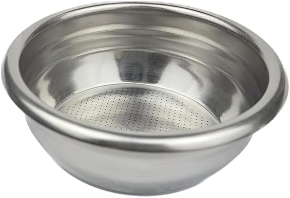 Espresso Accessories, 14g Standard Espresso Basket – 58mm Flat Bottom Precision Filter, 0.3mm Hole Design, Balanced Flow for Classic Double Shots