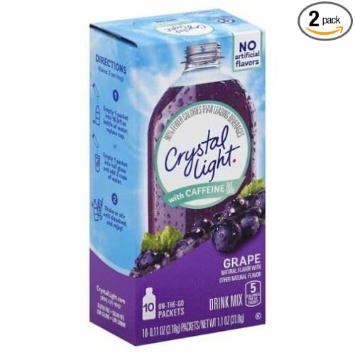 Crystal Light Drink Mix - 2 Boxes - 20 Packets (Grape)